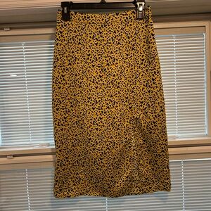 BCBGeneration Black White and Yellow Pencil Skirt